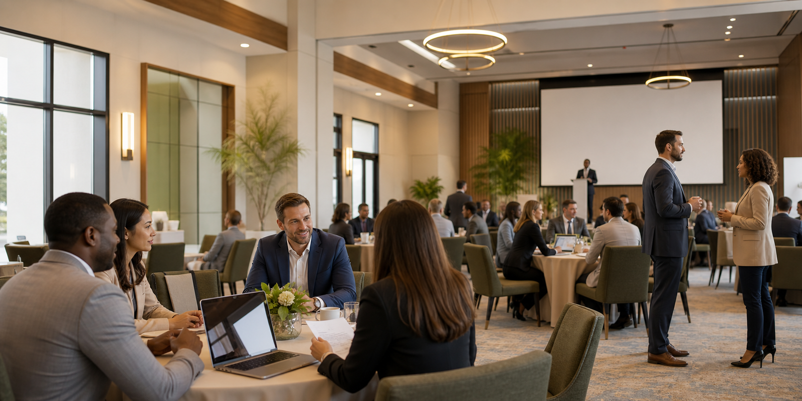 Business event inspiration for meetings, training sessions, workshops, networking events, and banquets at MeetUps Event Center