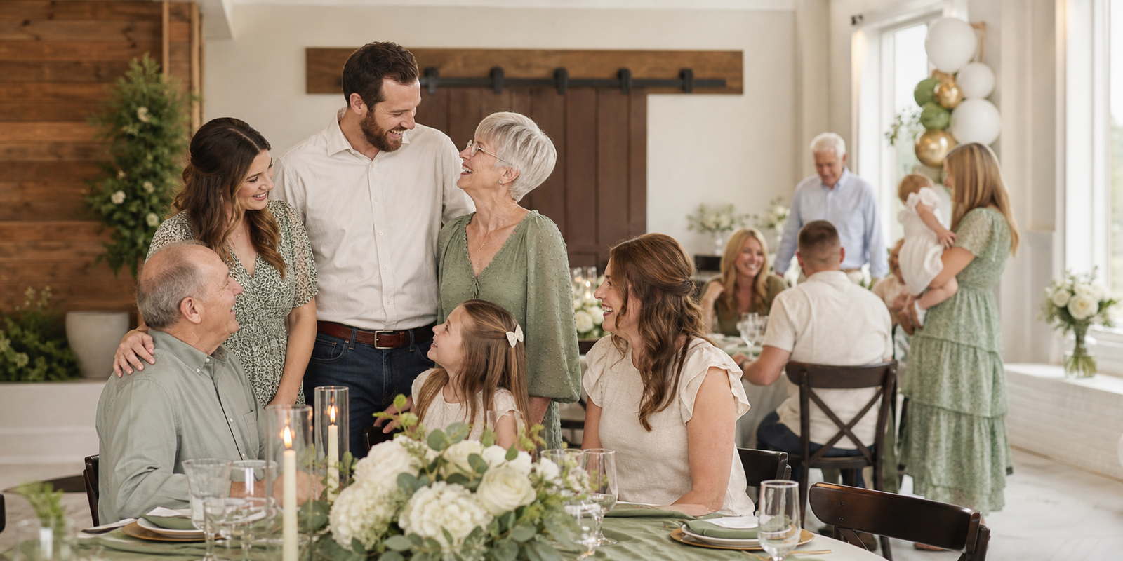 Family celebration setup inspiration for baby showers, birthdays, and milestone gatherings at MeetUps Event Center